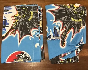 1991 DC Comics Batman Returns Twin Sheet Set - Flat & Fitted Sheets - Picture 1 of 5