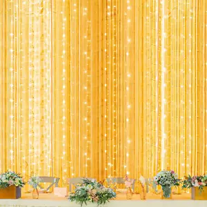 600 LED Window Curtain String Light for Wedding Party Home Garden Bedroom Outdoo - Picture 1 of 17