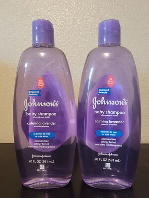Lote de 2 - Champú Johnson's Original Baby No More Tears lavanda calmante 20 oz Foto 1 de 2