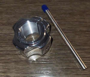 YAMAHA 350 BANSHEE, 200 BLASTER, BILLET ALUMINUM AXLE LOCK NUT 1987-2012 - Picture 1 of 6