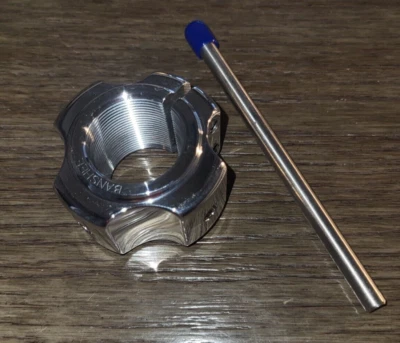 YAMAHA 350 BANSHEE, 200 BLASTER, BILLET ALUMINUM AXLE LOCK NUT 1987-2012 - Image 1 of 4