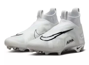 NIKE ALPHA MENACE ELITE 3 FOOTBALL CLEATS PURE PLATINUM DM1792-109 MEN 14 $200 - Picture 1 of 5