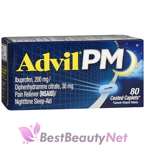 Advil PM Pain Reliever Nighttime Sleep-Aid 80 Coated Caplets - Image 1 of 1