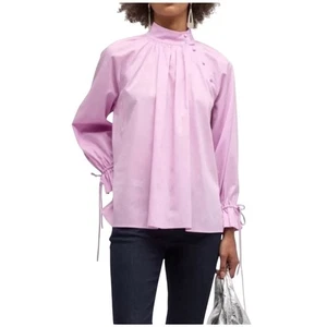 Harshman NEU Bianca Bluse Orchidee/Rosa Damen Langarm 100% Baumwolle Large - Bild 1 von 5
