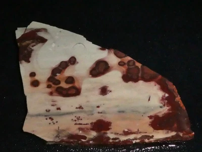 Losa de jaspe salvia roja-3 1/2"x 3" cable o pantalla, geología, Foto 1 de 3