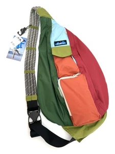 KAVU Rope Sack Sling Crossbody Bag - Jumble Gym Rare Color Print - FINAL SALEš„ - Picture 1 of 4