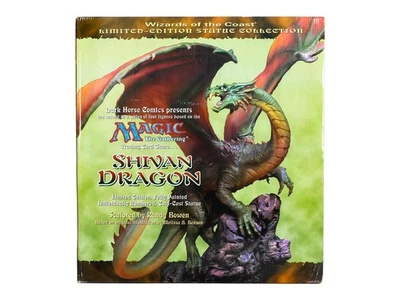 Magic MTG Dark Horse Memorabilia Alpha Beta Shivan Dragon Statue Complete In Box - Image 1 of 2