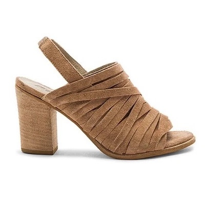 Matisse Mummy Sling Back Heeled Sandals Size 8.5 Beige Camel Brown - Image 1 of 4