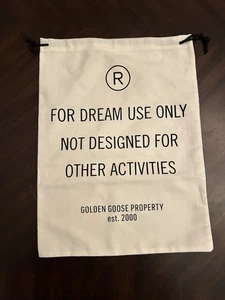 GOLDEN GOOSE LOGO DESIGNER SHOE SNEAKERS Big Dust BAG Storage Made in Italy - Picture 1 of 2