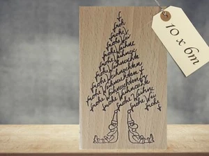 Stempel Frohe Weihnachten Motivstempel Weihnachtsmann Weihnachtsstempel Spruch - Bild 1 von 5