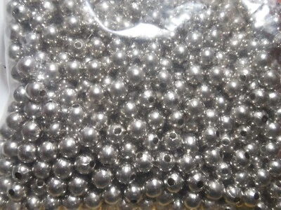 Isca giratória de pesca artesanal de níquel ou ouro contas de metal ocas 50 peças - Imagem 1 de 4