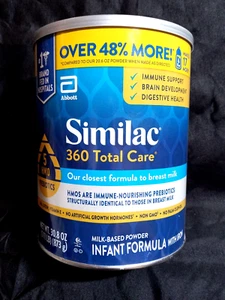 SIMILAC 360 TOTAL CARE MILK BASED INFANT FORMULA WITH IRON..30.8oz 820g..JUN2027 - Picture 1 of 2