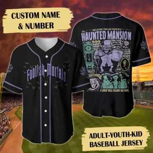 Custom Haunted Mansion Map 3D Baseball Jersey Shirt MOTHER DAY GIFT BEST PRICE - Picture 1 of 3