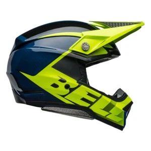 Bell Moto-10 Spherical Helmet (Sliced Matte/Gloss Retina/Blue) - Picture 1 of 11