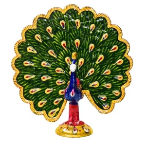Dancing Peacock Showpiece- 5 Inch (1 piece) - Picture 1 of 3