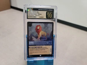 2023 Disney Lorcana Simba Rightful Heir Foil 190/204 CGC 10 Pristine - Picture 1 of 6