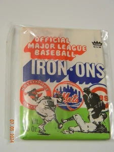 1968 Fleer Baseball Iron-Ons Unopened - Picture 1 of 4