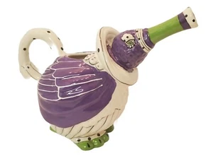 Blue Sky Clayworks 2009 DoDo Bird Teapot Pitcher Glazed Ceramic by Lynda - Picture 1 of 11