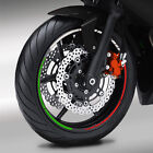 Rim edge sticker GP tricolore Italy motorcycle rim sticker #1113
