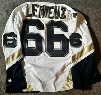 MARIO LEMIEUX PITTSBURGH PENGUINS - CCM Authentic NHL Hockey JERSEY XL --- USED - Image 1 of 4