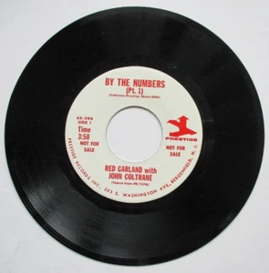 Red Garland w/ John Coltrane, "By The Numbers (Pt. 1 & 2)", Prestige, 7" vinyl - Picture 1 of 2