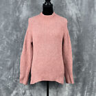 Madewell Women's Pink Northfield Mockneck Wool Blend Sweater Size Small