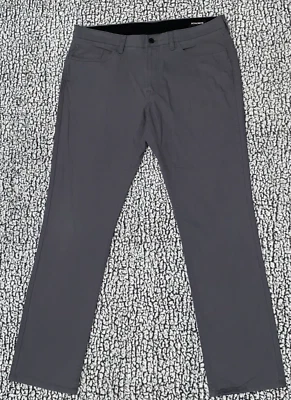 Bonobos Golf Pants Mens 34x32 Gray Chino Slacks Flat Front Performance Athletic - Image 1 of 4