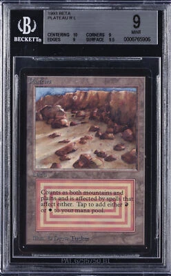 1993 MAGIC: THE GATHERING BETA PLATEAU BGS 9 - Image 1 of 2