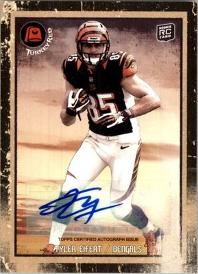 2013 Topps Turkey Red Autographs Black Border Card #28 Tyler Eifert Auto /1 - Image 1 of 2