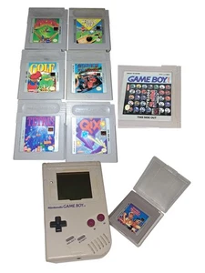 Lote De 8 Juegos De Colección Nintendo Game Boy Consola Original Piezas/Reparación Tetris, Qix Raro - Imagen 1 de 24