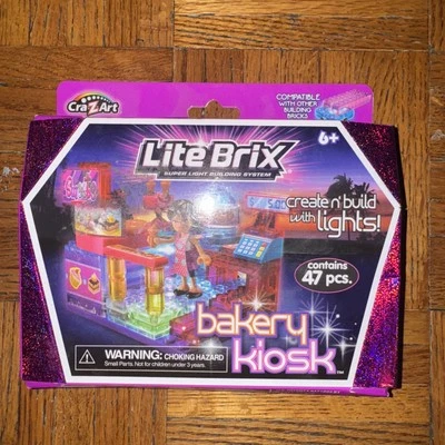Lite Brix Super Light Building - Bakery Kiosk - 2013 - #35709 - Bake Shop rare - Image 1 of 4