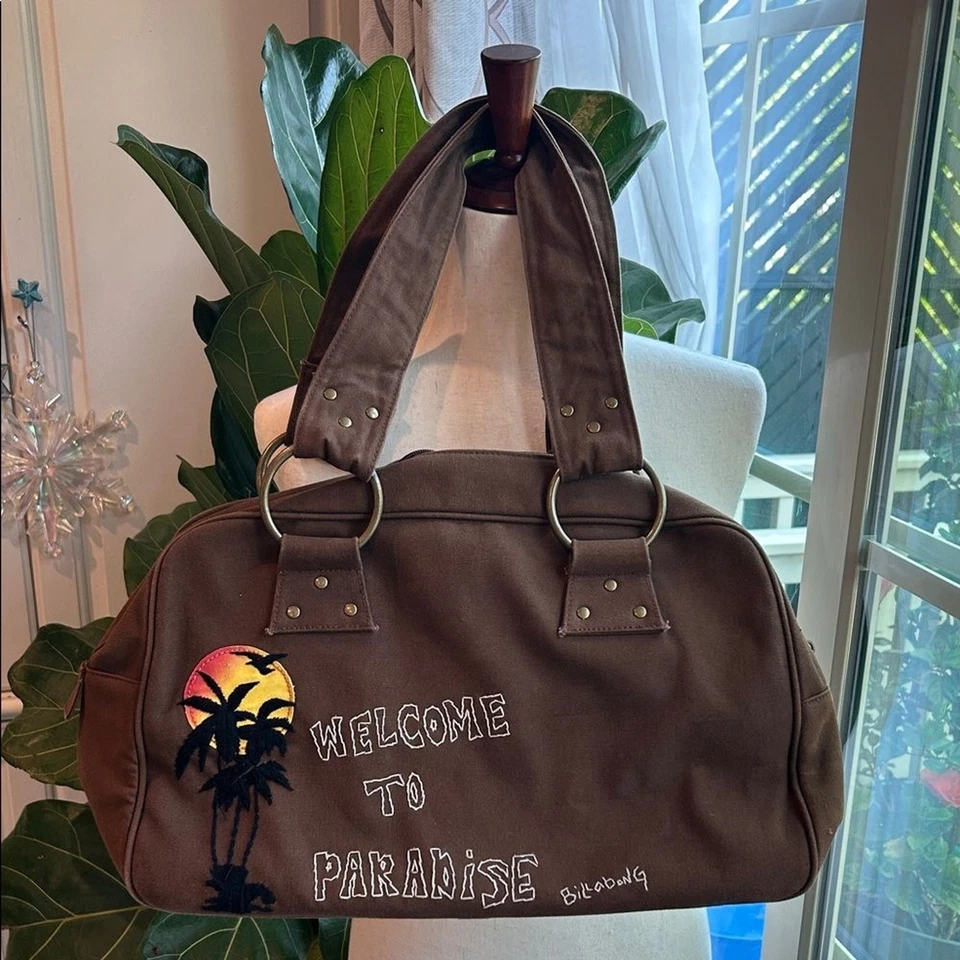 Bolso de Mano Marrón 'Welcome to Paradise' Foto 1 de 4