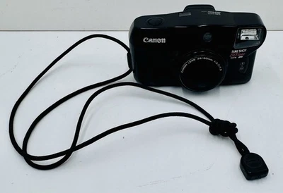 Canon Sure Shot 80 Tele Date 35mm Film Camera Point & Shoot 38-80 mm Case TESTED - Image 1 of 4