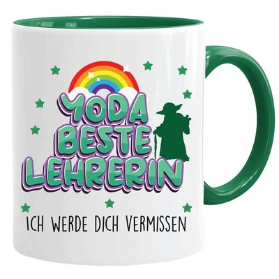 Tasse pour écolier Yoda Best Professeur Je vais vous manquer Tasse Yoda Baby ... - Photo 1/4