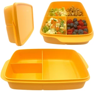 Tupperware Clevere Pause Lunchbox orange 1 l Brotdose Sandwich Frühstück  NEU - Bild 1 von 9
