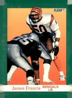 1991 Fleer #20 James Francis - Image 1 of 2