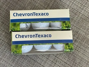 * NEW * Vintage / Collectible Chevron Texaco Gasoline ~ Titleist Golf Balls (6) - Picture 1 of 4