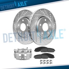 330mm Front Drilled Rotors Left Caliper Brake Pads for 2013-20 Town Country C/V