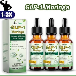 1-3PCS GLP-1 Moringa Slimming Health Boost Drops Liquid 30ml - 2025 NEW - Picture 1 of 15
