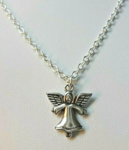 SCHUTZENGEL + HALSKETTE SILBER ENGEL ANHÄNGER KETTE FEE ELFE MÄDCHEN KINDER - Bild 1 von 9