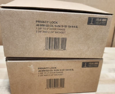 (Qty 2) SCHLAGE J40 BRW 622 COL Broadway Privacy Door Lever Sets - Image 1 of 4