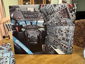 Concorde Cockpit 1980s 1,000 pieces Vintage jigsaw puzzle 24X30in Another View 