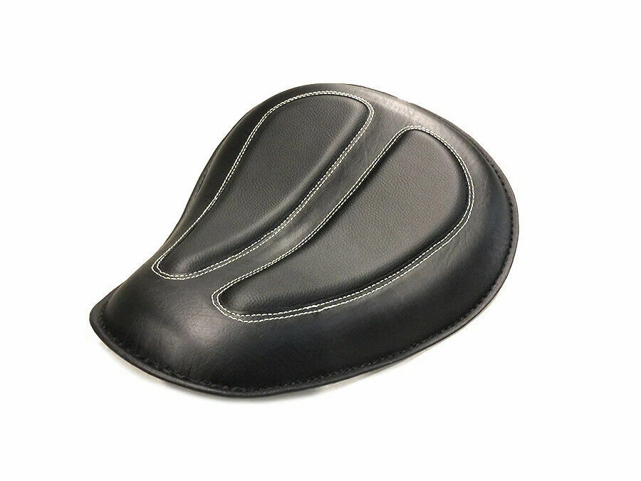 Черное пружинное седло Naugahyde Solo для Harley Davidson от V-Twin - Изображение 1 из 1