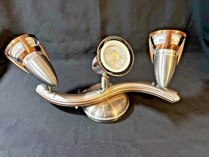 Brushed Nickel Light Kit for Ceiling Fan LED Adjustable Spot Lights Modern - Picture 1 of 13