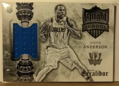 2015-16 Excalibur Baloncesto - Justin Anderson Knight Escuela Jersey Novato Mavs Foto 1 de 2