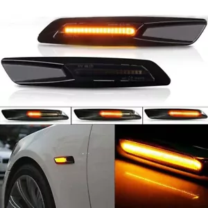 Sequential LED Fender Side Marker Light Turn Signal Lamp for BMW E90 E91 E93 E92 - Picture 1 of 11