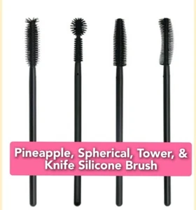 Applicatori parete mascara ciglia in silicone monouso bacchetta applicatore + regalo gratuito - Foto 1 di 18