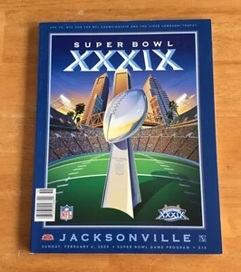 Super Bowl XXXIX 2005 (39) Programa Oficial de Juego New England Patriots Tom Brady - Imagen 1 de 2