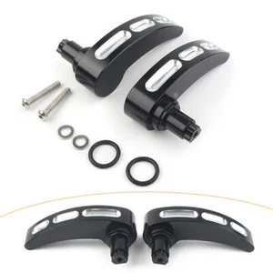 1 Pair Black Saddlebag Lid Lifter Latch Levers Fit Harley Road Glide 2014-2017 - Picture 1 of 12