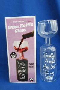NEW Original Wine Bottle Glass By Bigmouth Holds 750ml Bottle of Wine Gag Gift - Picture 1 of 3